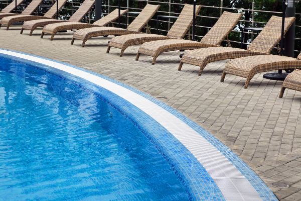 Poolside Hardscaping in Arroyo Grande